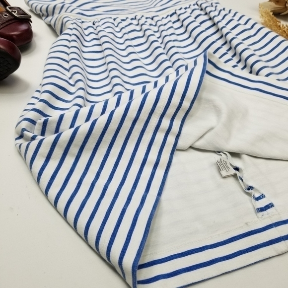 J CREW Blue Stripe Fit Flare Dress Sz XS - Picture 7 of 8